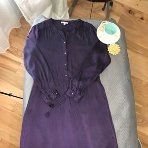 Calypso St. Barth drawstring purple dress